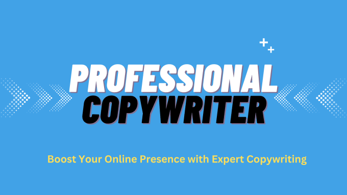 Gig Preview - Provide copywriting service for conversion and sales