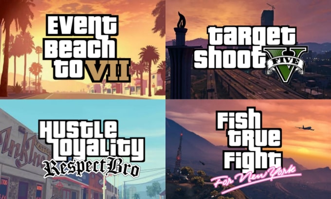 Gig Preview - Make gta style logo in 24 hours