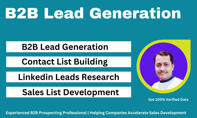 Gig Preview - Lead generation, list building, b2b leads, prospecting