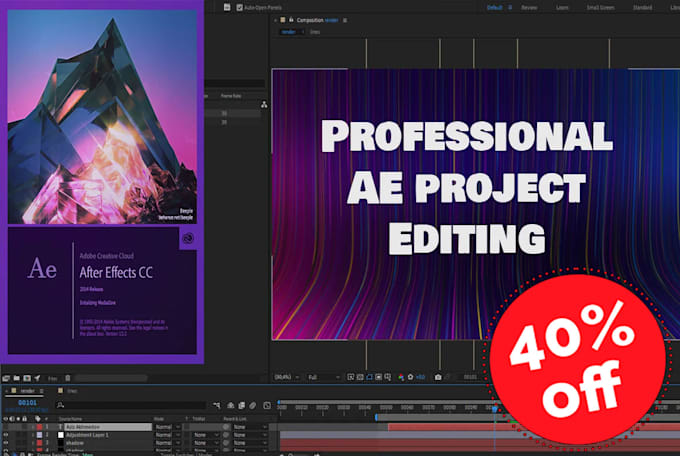 Gig Preview - Edit after effects template or create a custom one