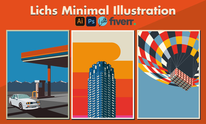 Gig Preview - Create any kind of expert minimal illustrations