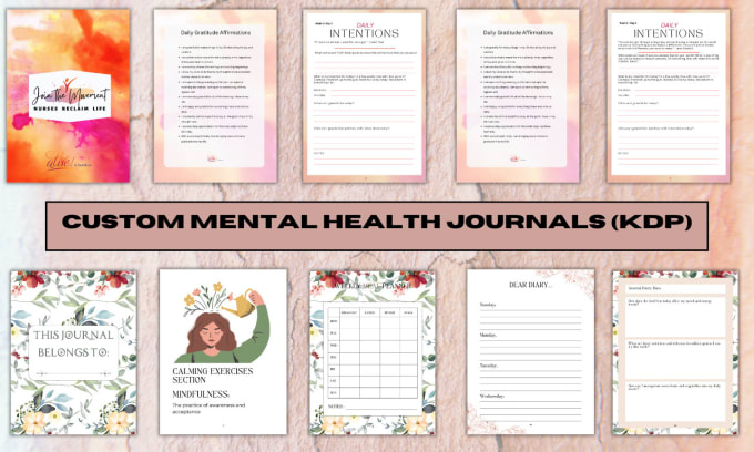 Gig Preview - Design a custom journal low content and kdp ready