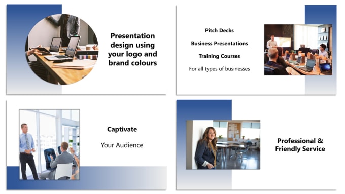 Gig Preview - Design your pitch deck or any presentation with your branding