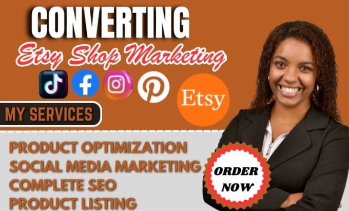 Gig Preview - Do etsy promotion etsy traffic etsy shop marketing, etsy seo to boost etsy sales