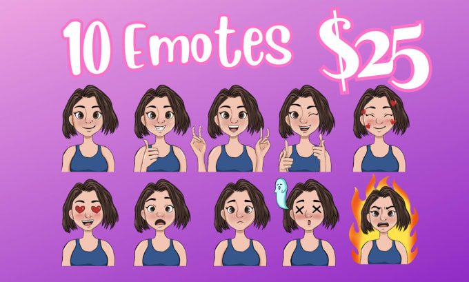 Gig Preview - Custom animated twitch emotes, and sub badges