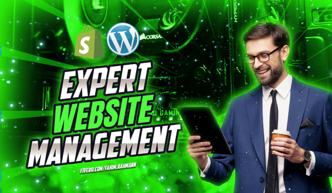 Gig Preview - Be your reliable website manager and handle wordpress and shopify store