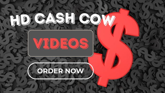 Gig Preview - Create professional cash cow videos using stock footage