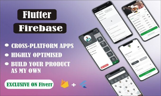 Gig Preview - Develop ios and android mobile app using flutter firebase