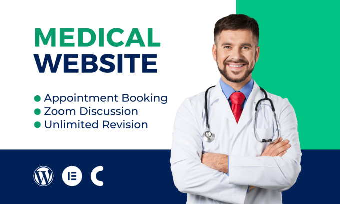 Gig Preview - Create medical website or healthcare website for dental, doctor, clinic hospital