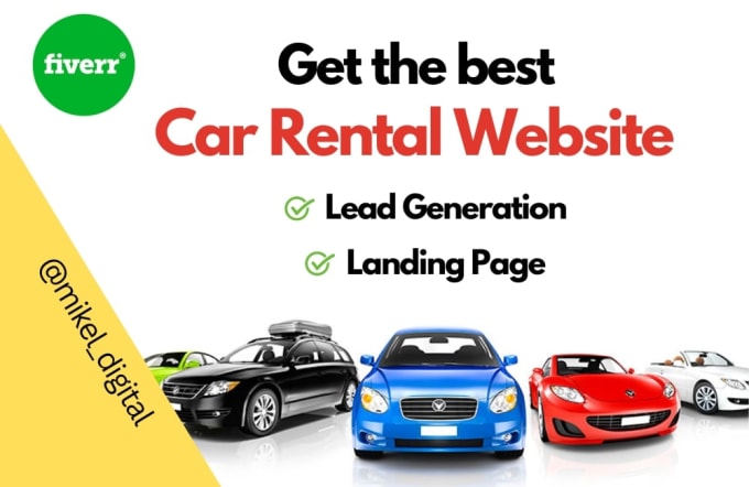 Gig Preview - Build car rental website, car rental, rental website, car rental wordpress, app