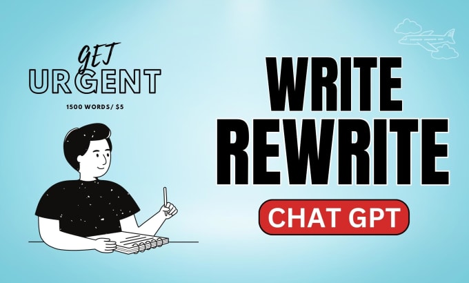 Gig Preview - Urgently write or edit, and rewrite human like ai content