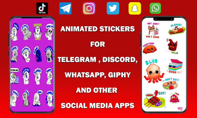 Gig Preview - Draw and animate telegram stickers, discord stickers, emoticon, emojis