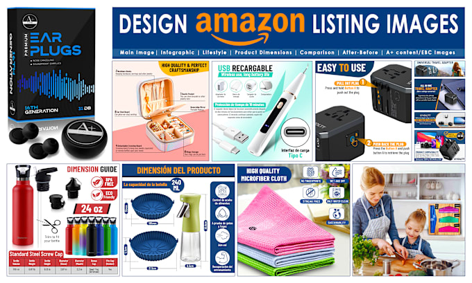 Gig Preview - Design amazon product listing images