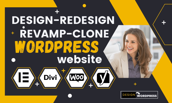 Gig Preview - Design, redesign, revamp, clone, duplicate and fix your wordpress website