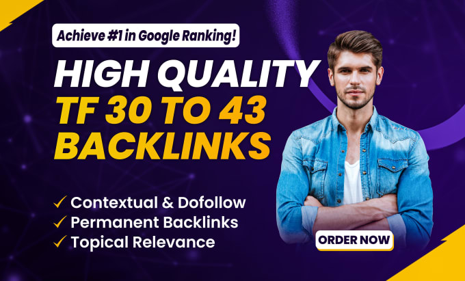 Gig Preview - Provide do follow high majestic tf 25 to 35 trust flow backlinks