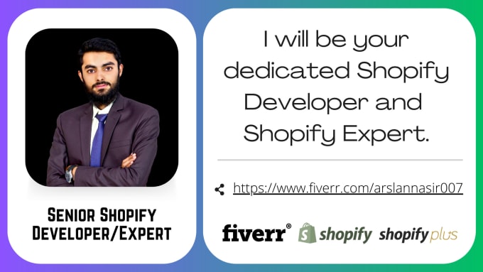 Gig Preview - Be a dedicated shopify developer and shopify expert for your store