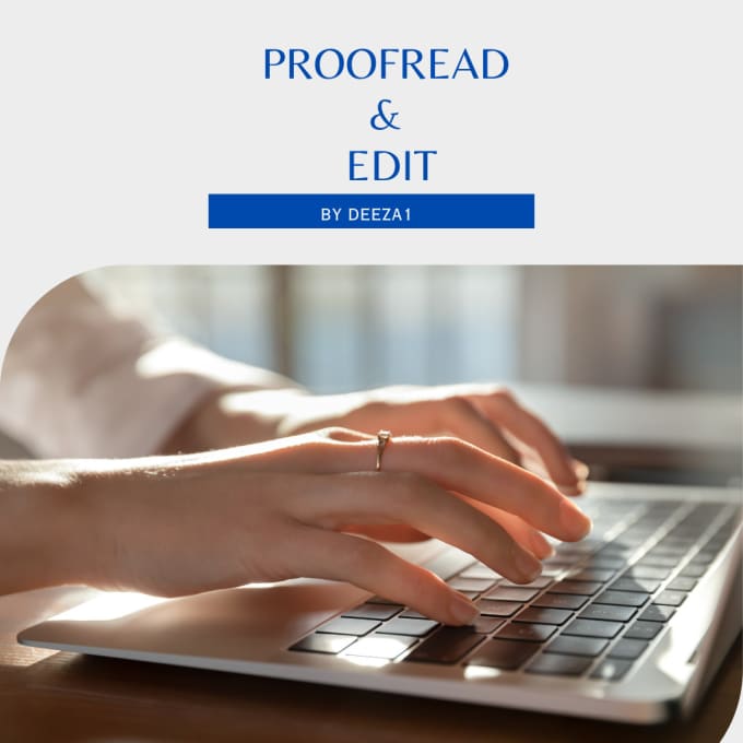 Gig Preview - Expertly proofread and edit your document