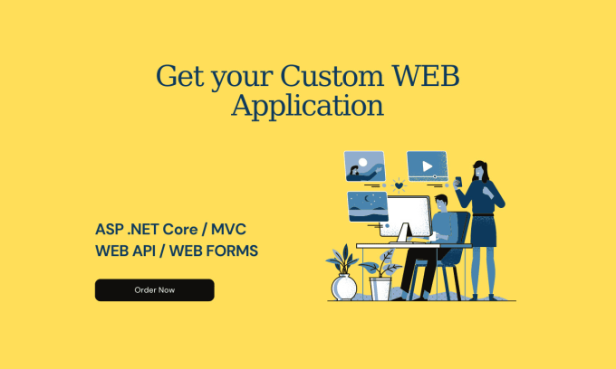 Gig Preview - Develop asp net core or mvc web app using visual studio