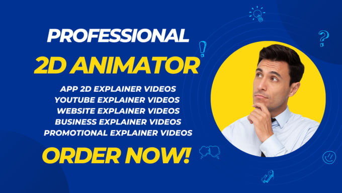 Gig Preview - Create high quality 2d animated explainer video for app or website