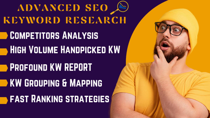 Gig Preview - Do best SEO keyword research with competitor analysis