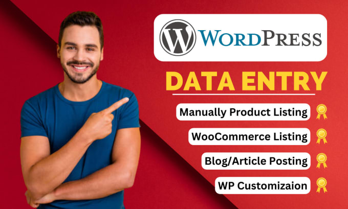 Gig Preview - Do wordpress data entry and content upload fast