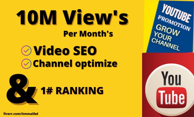 Gig Preview - Do your youtube manages SEO optimization