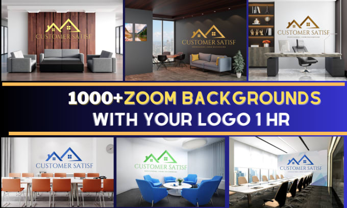 3d Zoom Background Logo 3d Virtual Office Logo Mockup - Vrogue.co