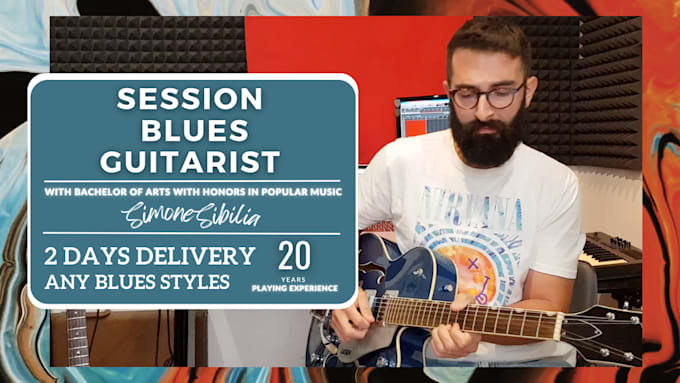 Gig Preview - Be your pro blues guitarist and record professional tracks