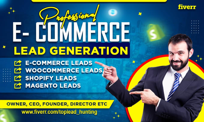 Gig Preview - Do b2b email list of ecommerce leads and shopify store owner leads