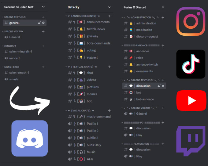 Bestseller - create you a perfect discord server for streamer