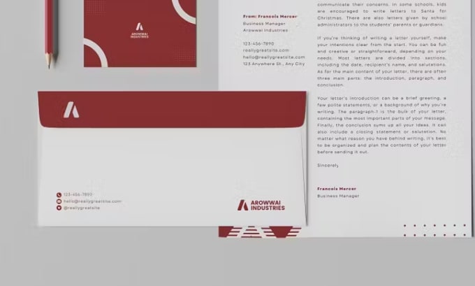 Gig Preview - Design professional stationary business card, letterhead, envelope