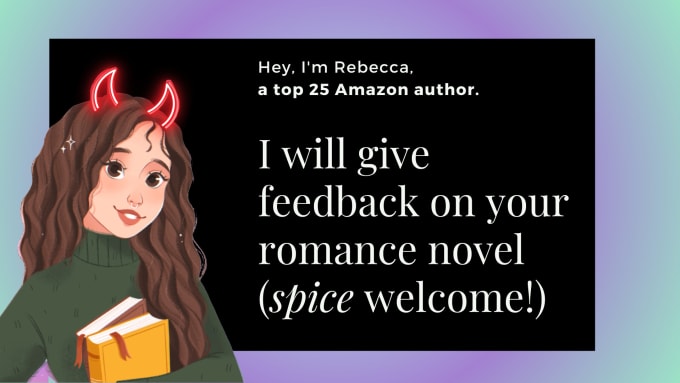 Gig Preview - Beta read your romance novel and give actionable feedback