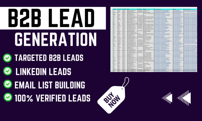 Gig Preview - Do b2b lead generation, email address by using linkedin