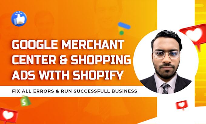 Gig Preview - Build shopify google shopping ads and merchant center