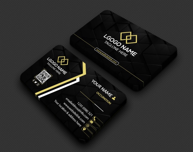 Gig Preview - Do luxury minimalist business card with four concepts