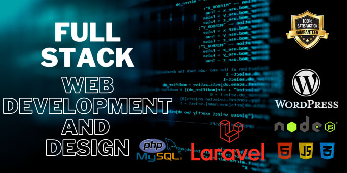 Gig Preview - Do full stack web development and design in HTML, CSS, PHP laravel, java node js