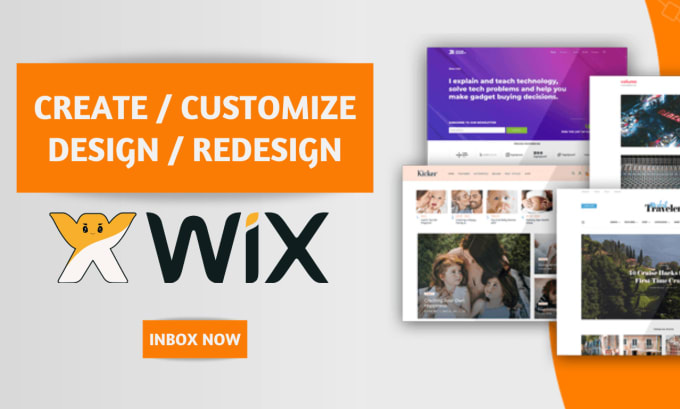 Gig Preview - Create wix website design or redesign wix website