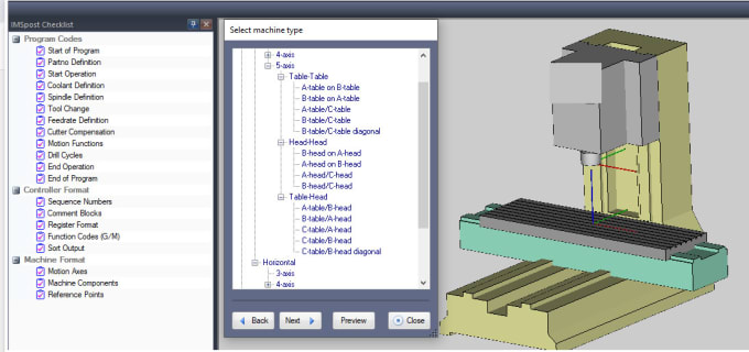 Gig Preview - Develop cnc post processor for cnc milling 3,4 and 5 axis