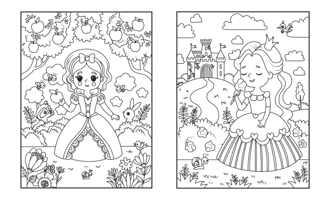 Gig Preview - Do make professional and  unique colouring book page for KDP