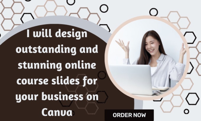 Gig Preview - Create online course slides and webinar using powerpoint canva or google slides