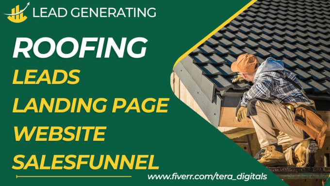 Gig Preview - Create high converting roofing website sales funnel for roofing leads generation