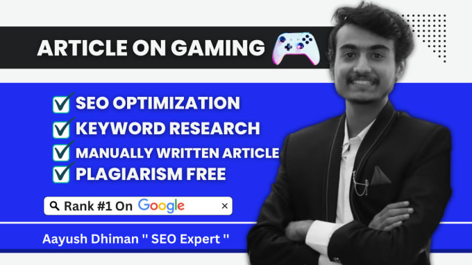 Gig Preview - Write SEO gaming articles and do keyword research