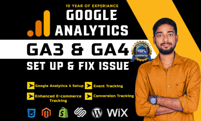 Gig Preview - Setup google analytics ga4 and enhanced ecommerce tracking