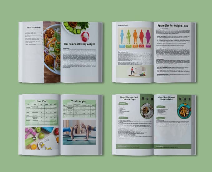 Gig Preview - Design and format layout of recipe book, cook book, kindle ebook, paperback