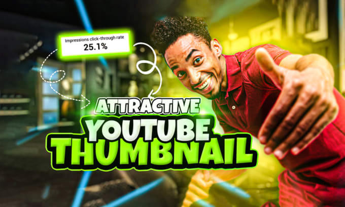 Gig Preview - Design an eye catchy youtube thumbnail