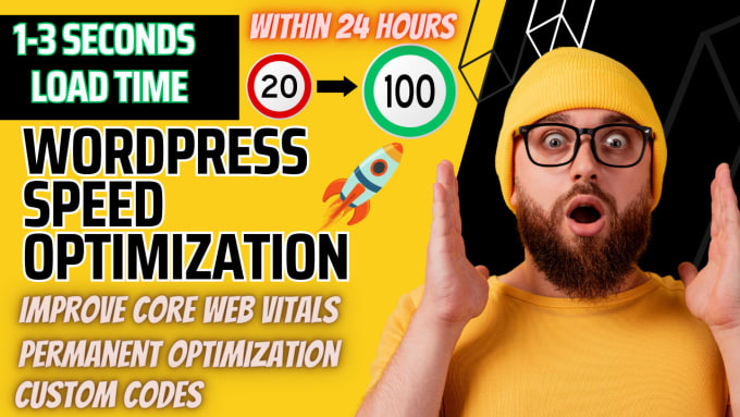 Gig Preview - Do fast wordpress page speed optimization and speed up wordpress website