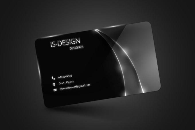 Gig Preview - Design a digital business card for restaurant