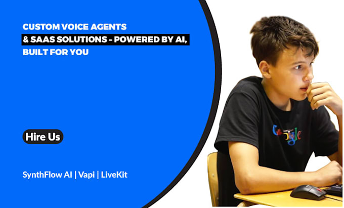 Gig Preview - Build voice agent and saas with synthflow ai, vapi, livekit