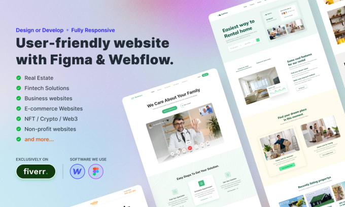 Gig Preview - Bring your figma designs to life with webflow development