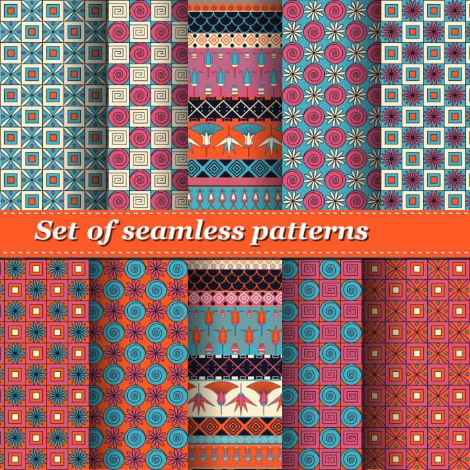 Bestseller - design any seamless floral, african wax, batik, ethnic hand draw vector patterns